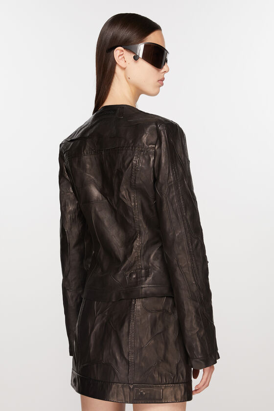 (image for) Effortless Creased leather jacket